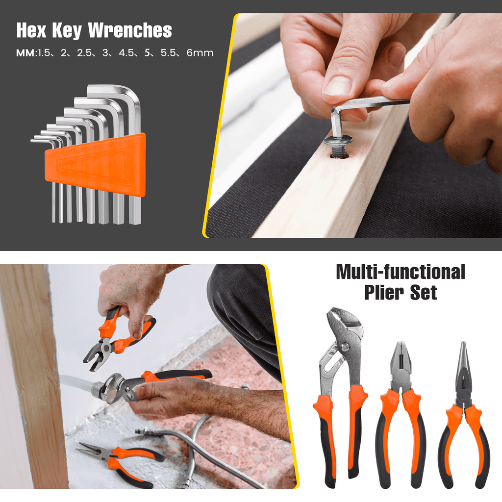 Cshidworld 171 Piece Socket Wrench Auto Repair Tool Combination Packag