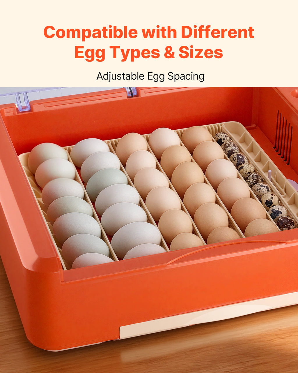 VEVOR 36 Egg Incubator, Automatic Egg Turner with LED Candler & Water