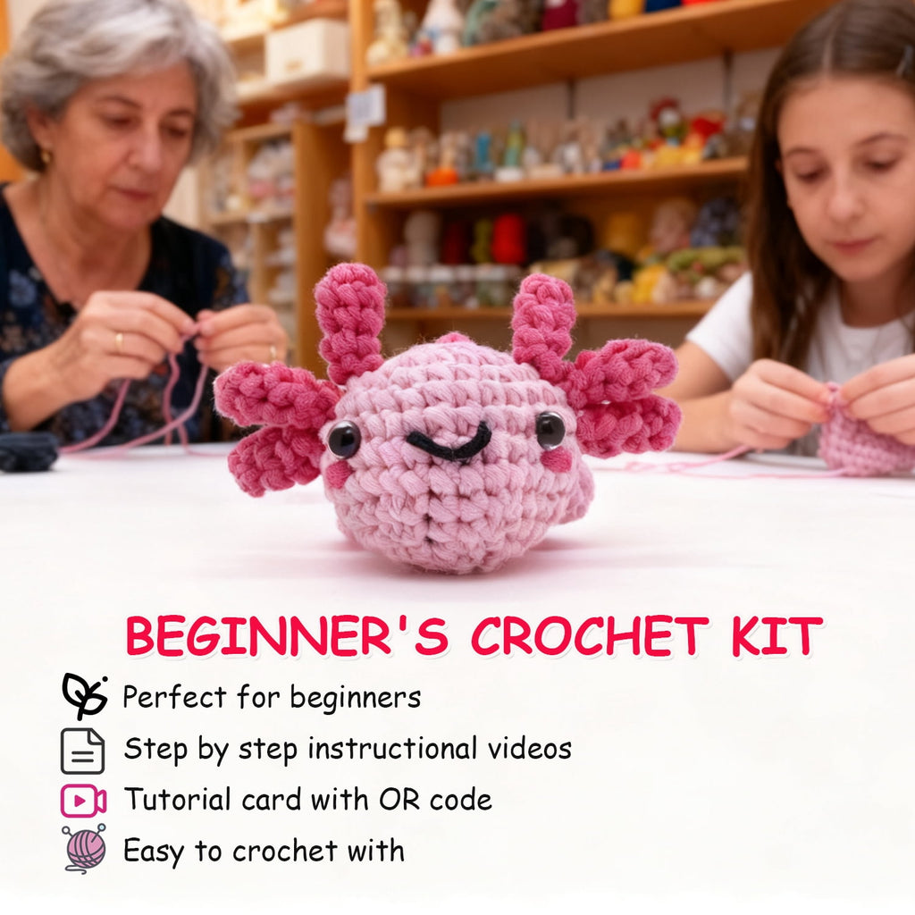 Fountwell Crochet Kits Clearance,Learn to Crochet Kit for Beginners; S