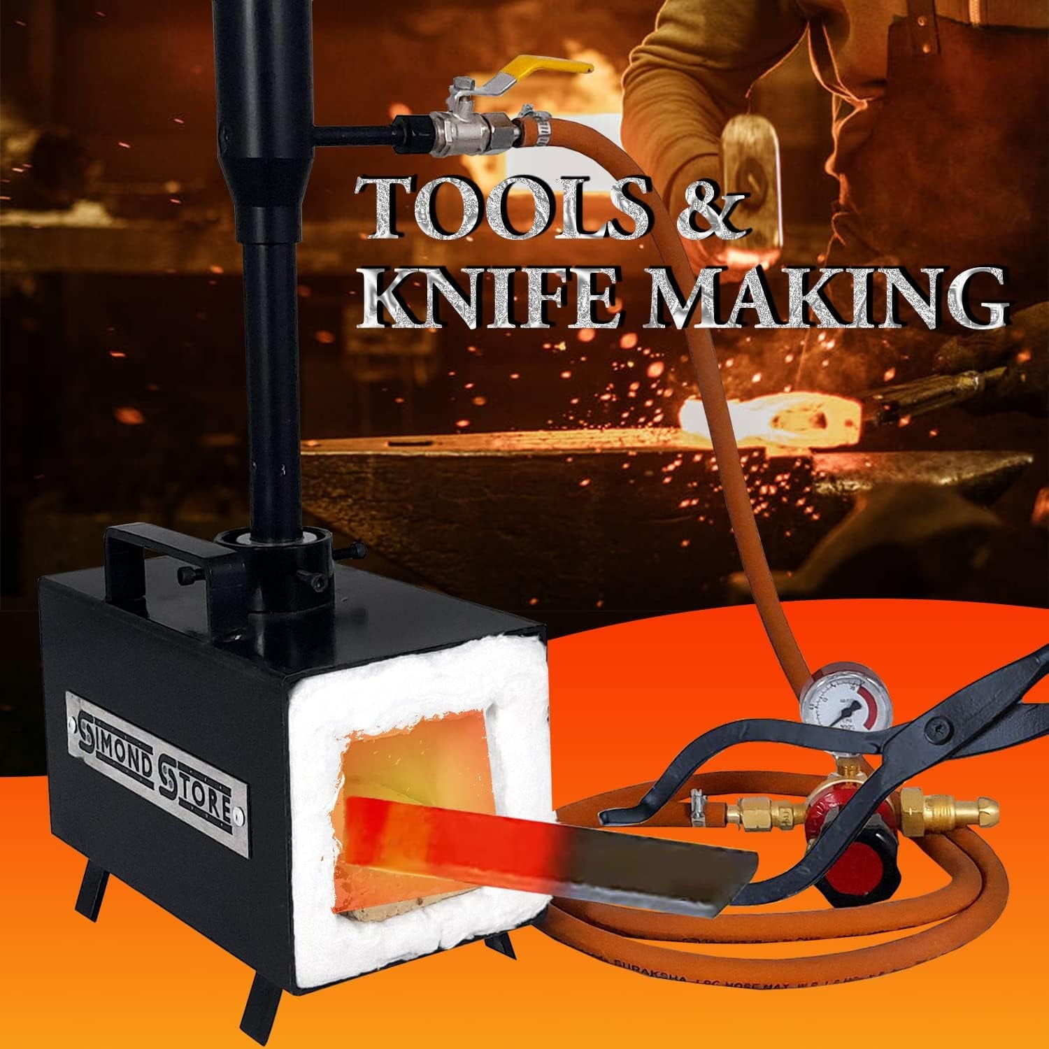 Simond Store Portable Propane Single Burner Forge For Knife Making Sup
