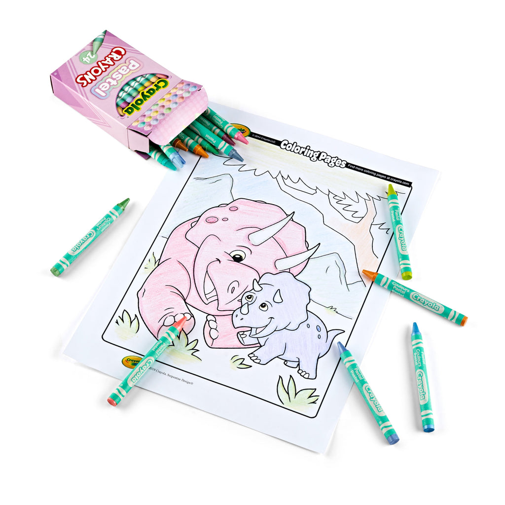 Crayola 24 Ct Pastel Crayons, School Supplies, Art Supplies, Creative