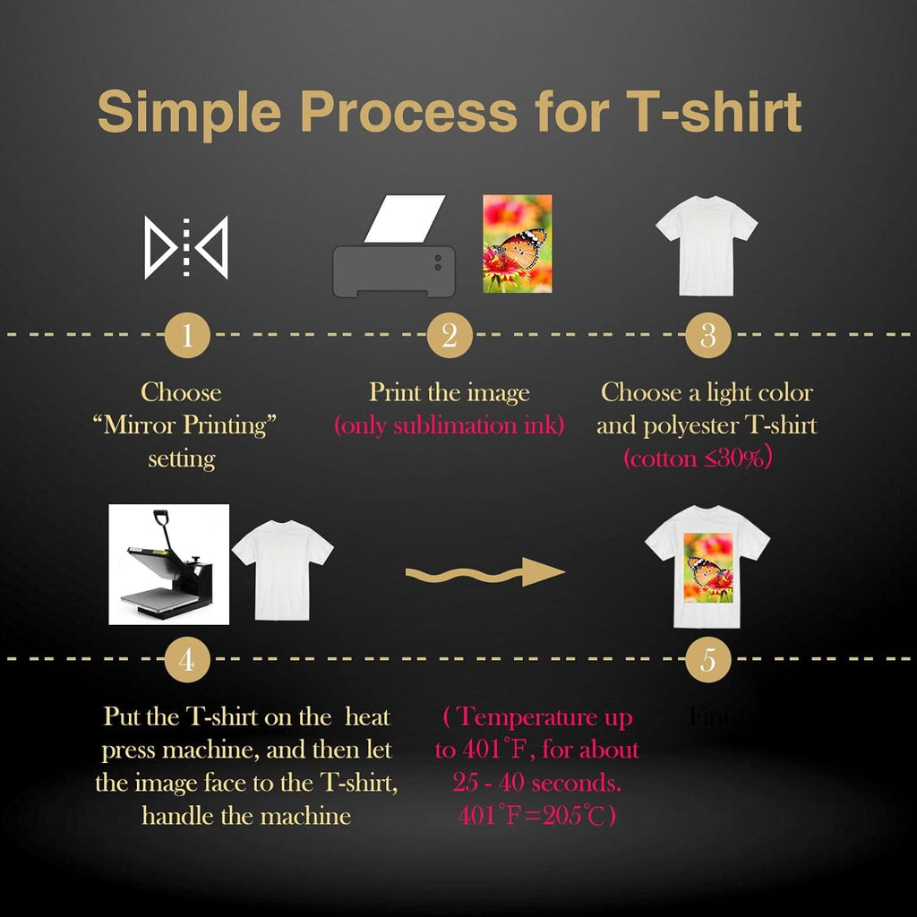 A-SUB Sublimation Paper 8.5x11 Inch 110 Sheets for Any Inkjet Printer