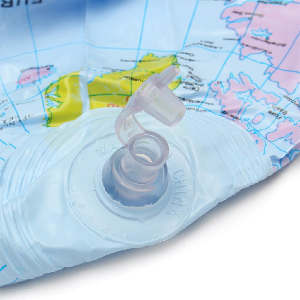 World Map Inflatable Beach Ball, Summer Pool Party Water Toy Ball Deco