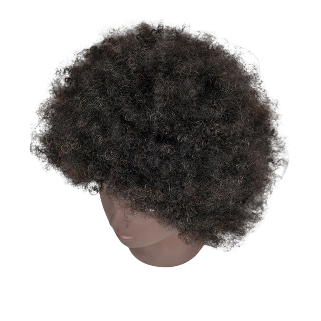 Openpig Mannequin Head With Human Hair Curly Hair Training Head Maniki