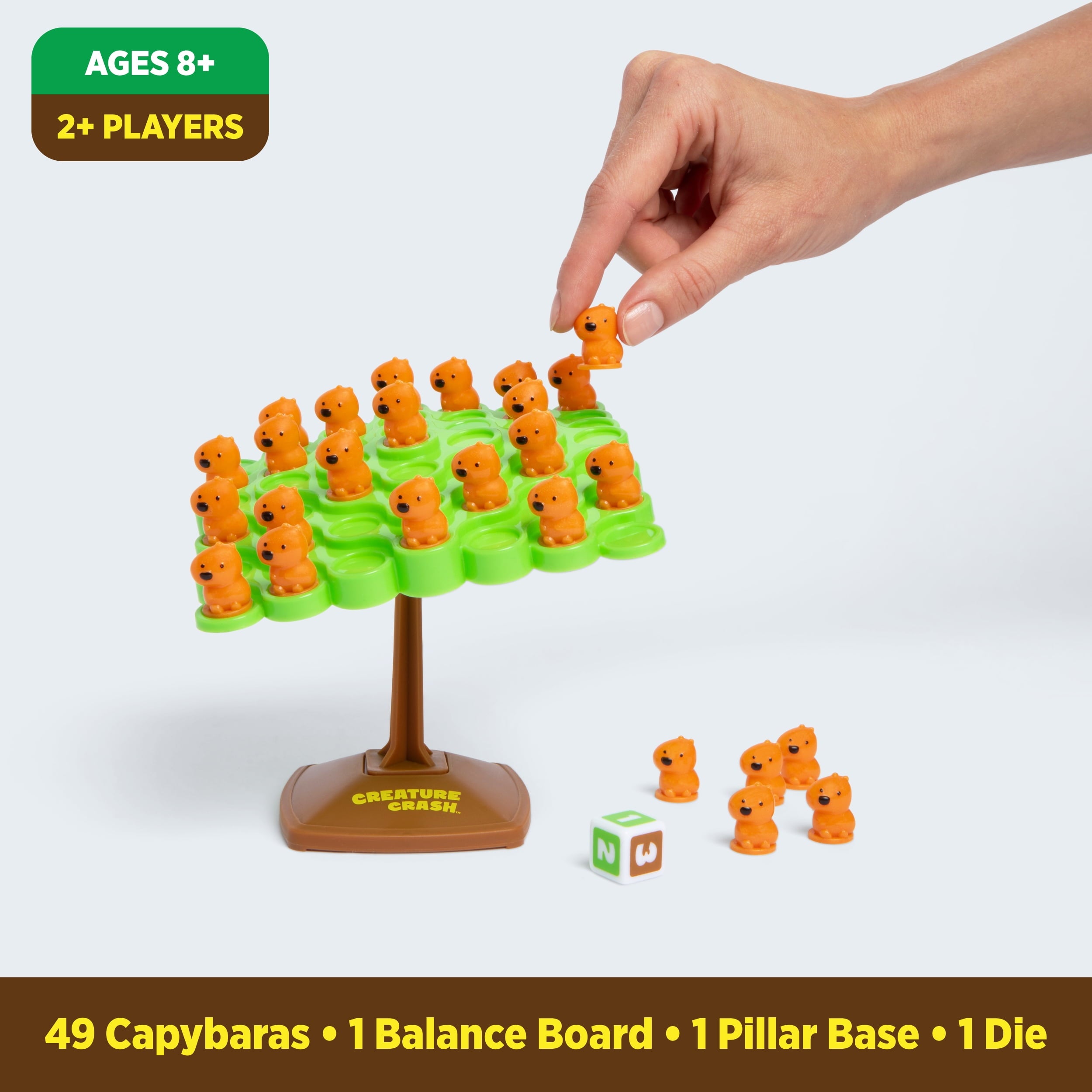 Creature Crash Capybara by Relatable, Balance Board Game for Family Fu
