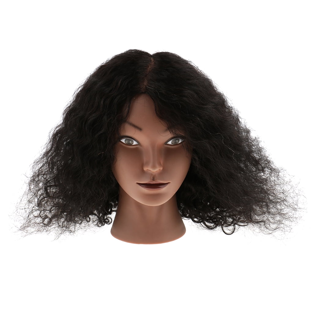 EHJRE African American Afro 100% REAL HUMAN HAIR Cosmetology Hairdress