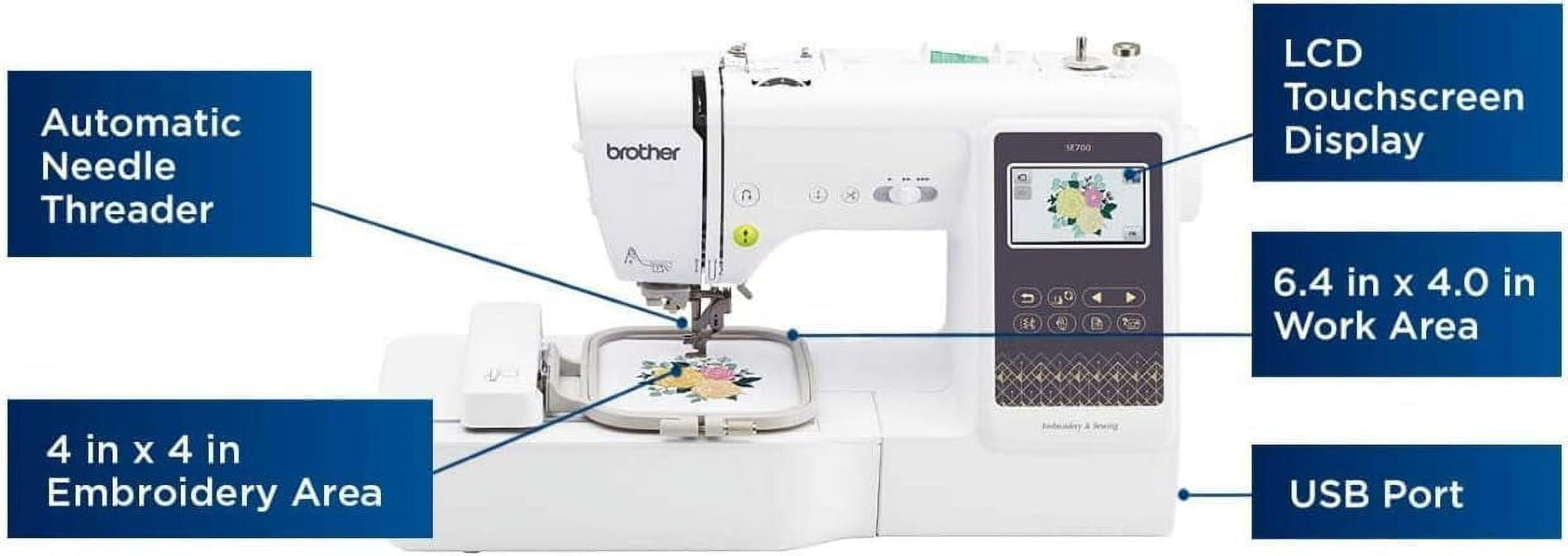 Brother SE700 Sewing and Embroidery Machine, Wireless, 135 Built-in De