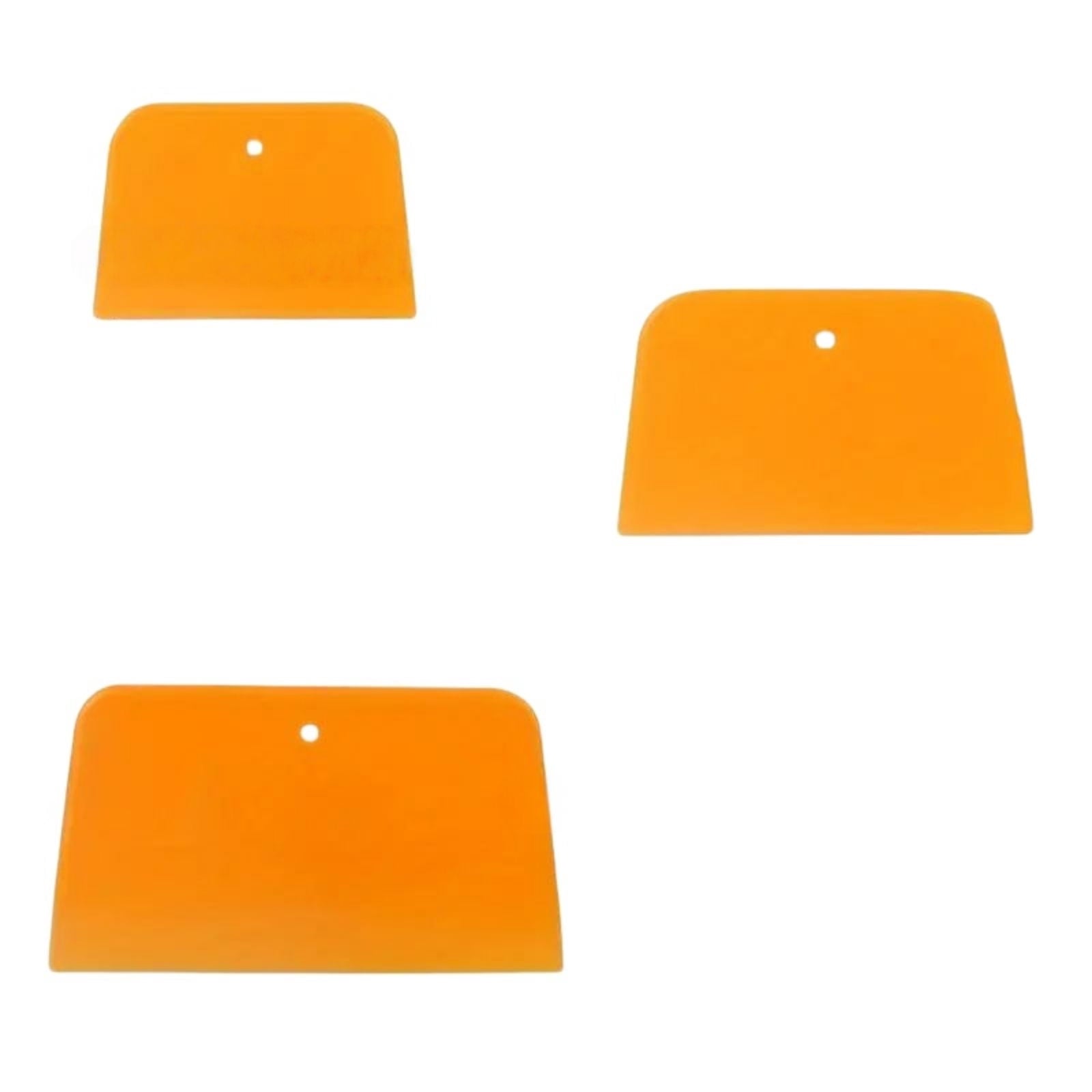 3Pcs Flexible Squeegee Set 6.3" Multi-size Wrap Application Scraper An