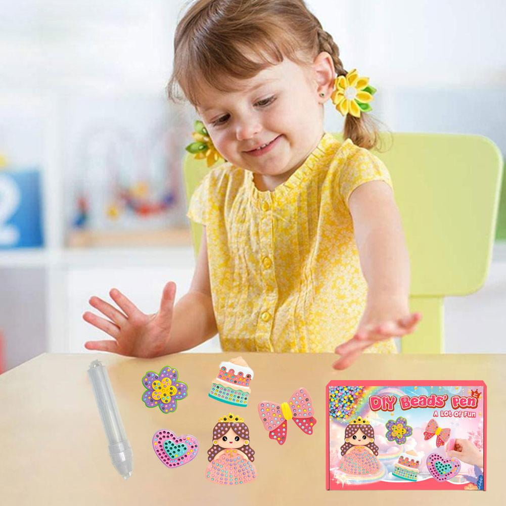 DIY Bead Painting Kit, Enhances Fine Motor Skills & Creativity, Fun Ed