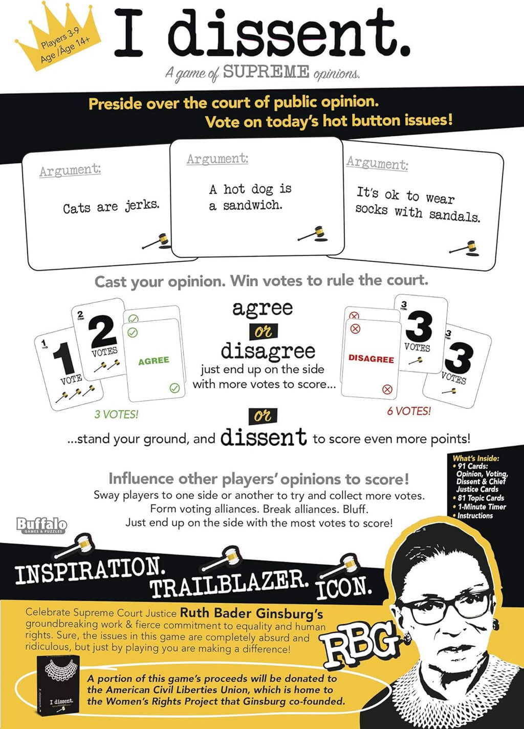 I Dissent Board Game