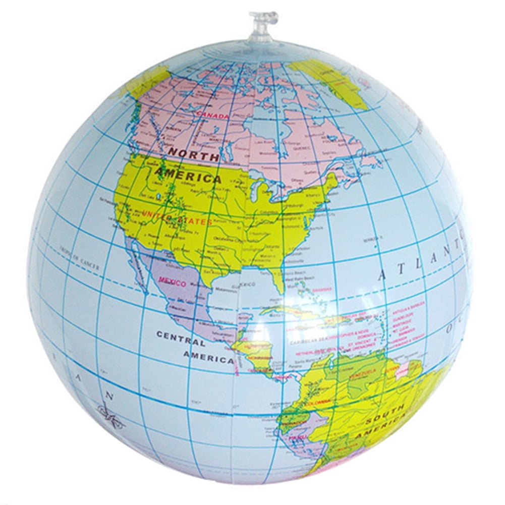 Inflatable Globe PVC World Globe Inflatable Earth Beach Ball for Beach