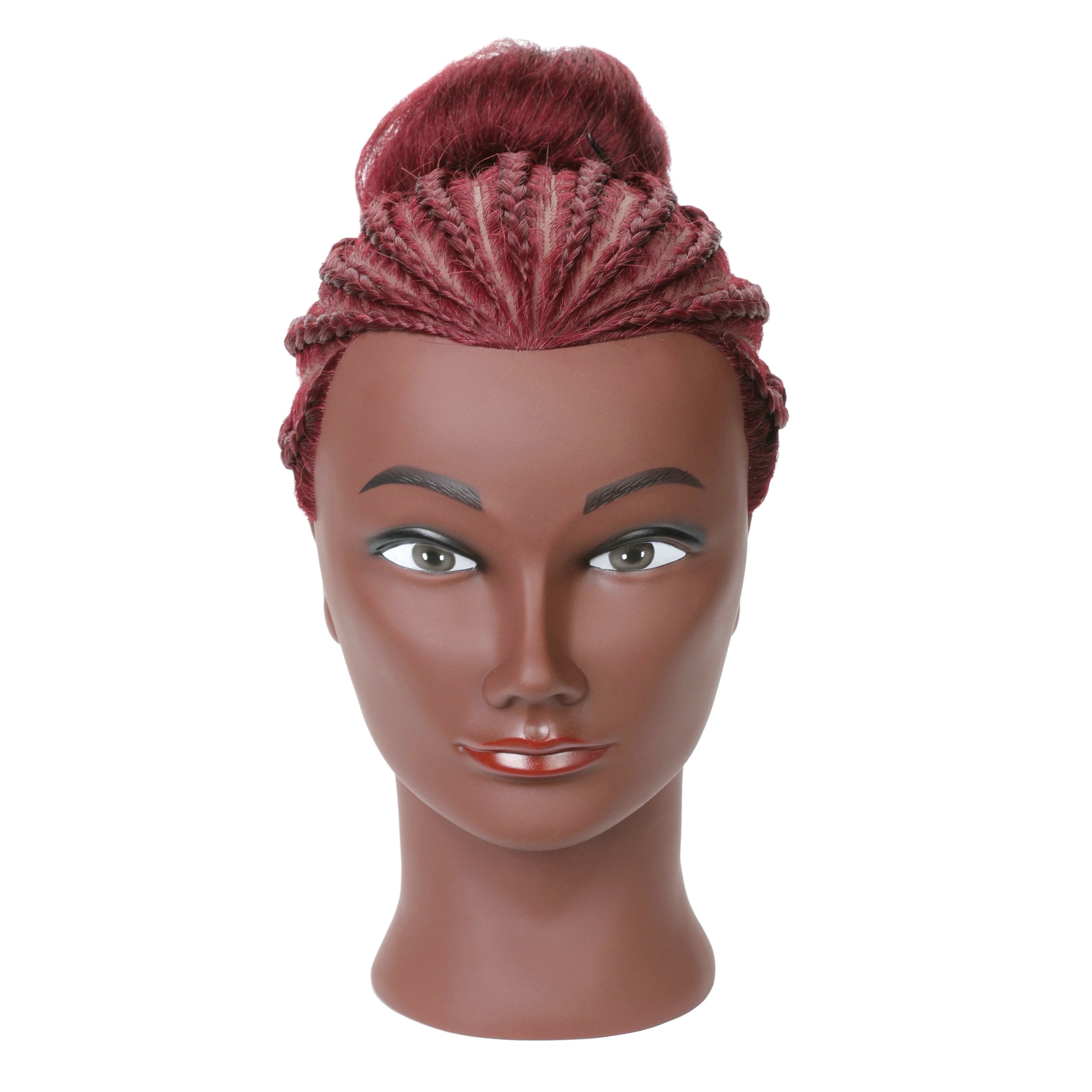 LOHXINHAIR African American Mannequin Head 100% Human Hair for Practic
