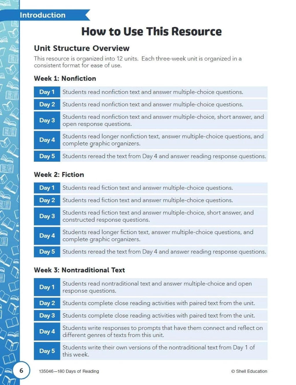180 Days™: Practice Workbooks for Fourth Grade: Reading 2nd Edition,