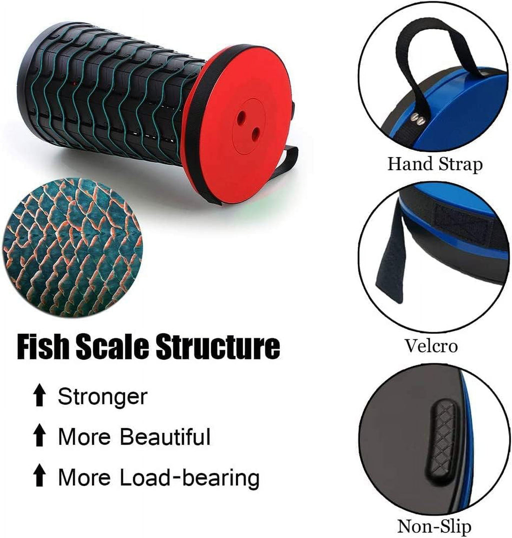 Portable Retractable Folding Stool, BTideas Adjustable Camping Stool f