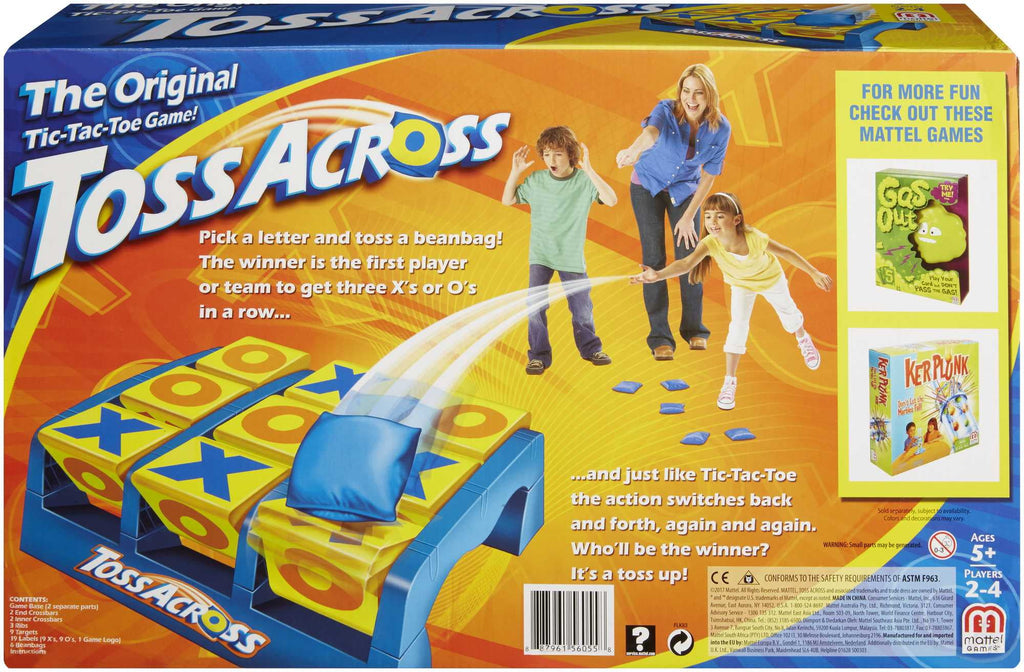 Toss Across Kids Outdoor Game Bean Bag Toss for Camping and Family Nig