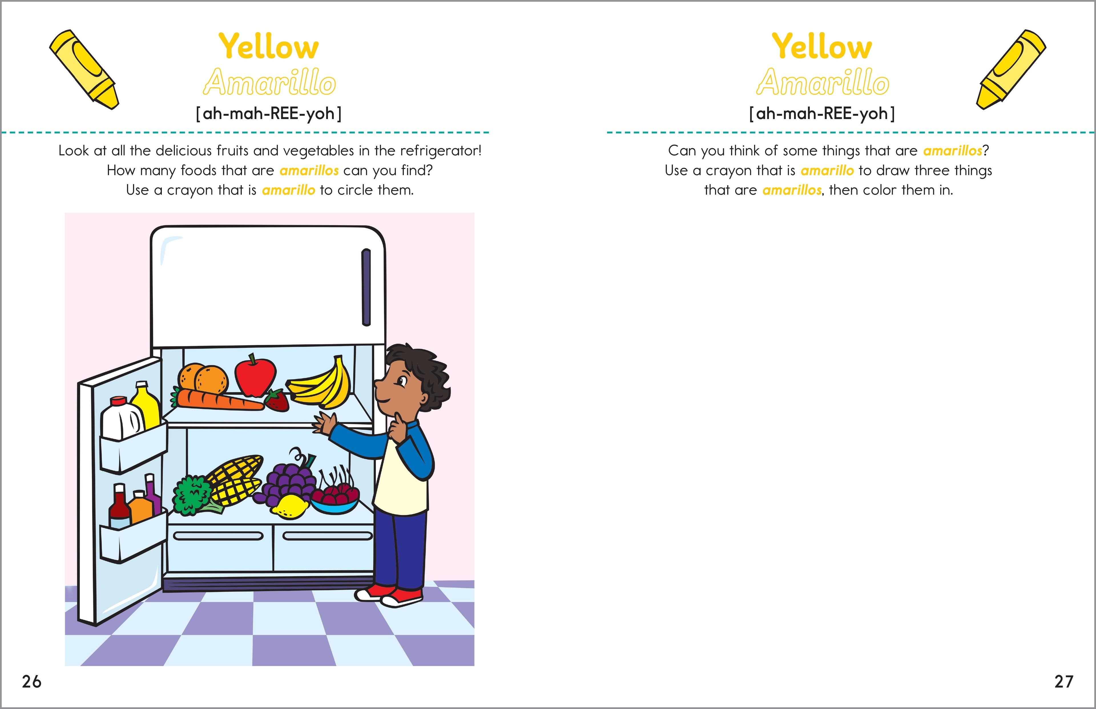 Spanish Workbook for Kids: Learn Spanish Words for Colors, Shapes, and