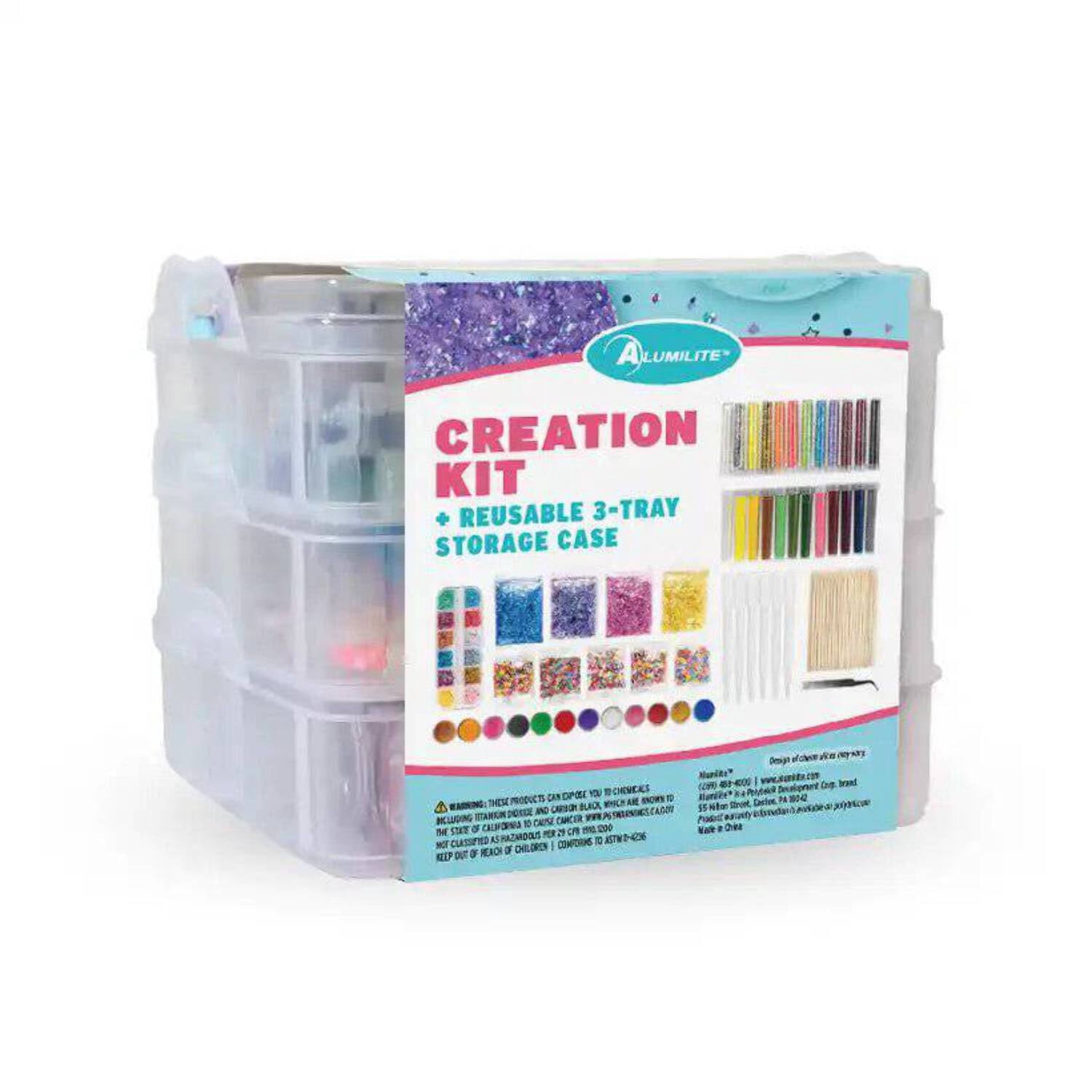 Alumilite Creation Kit 84 Piece Resin Craft Kit for Beginners with Mic