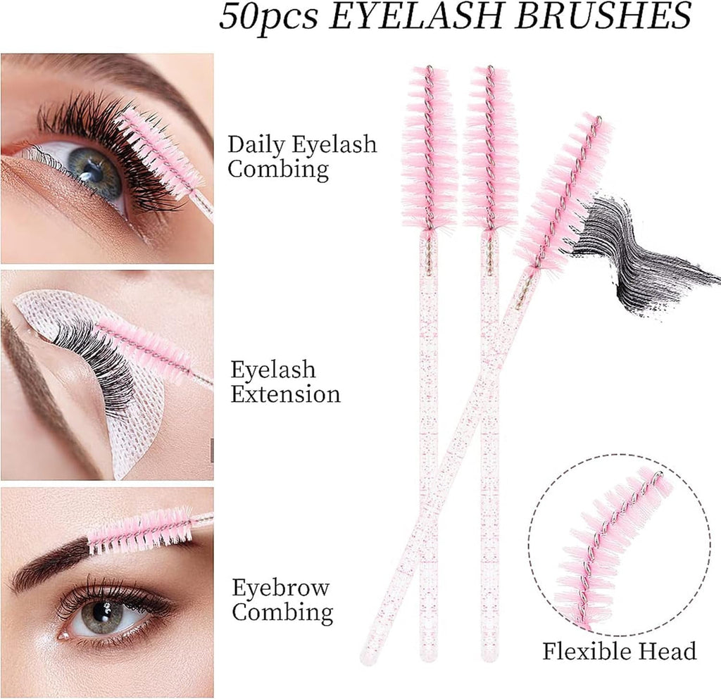 200 count Disposable Mascara Wands Lip Applicator Makeup Brush Sets, 5