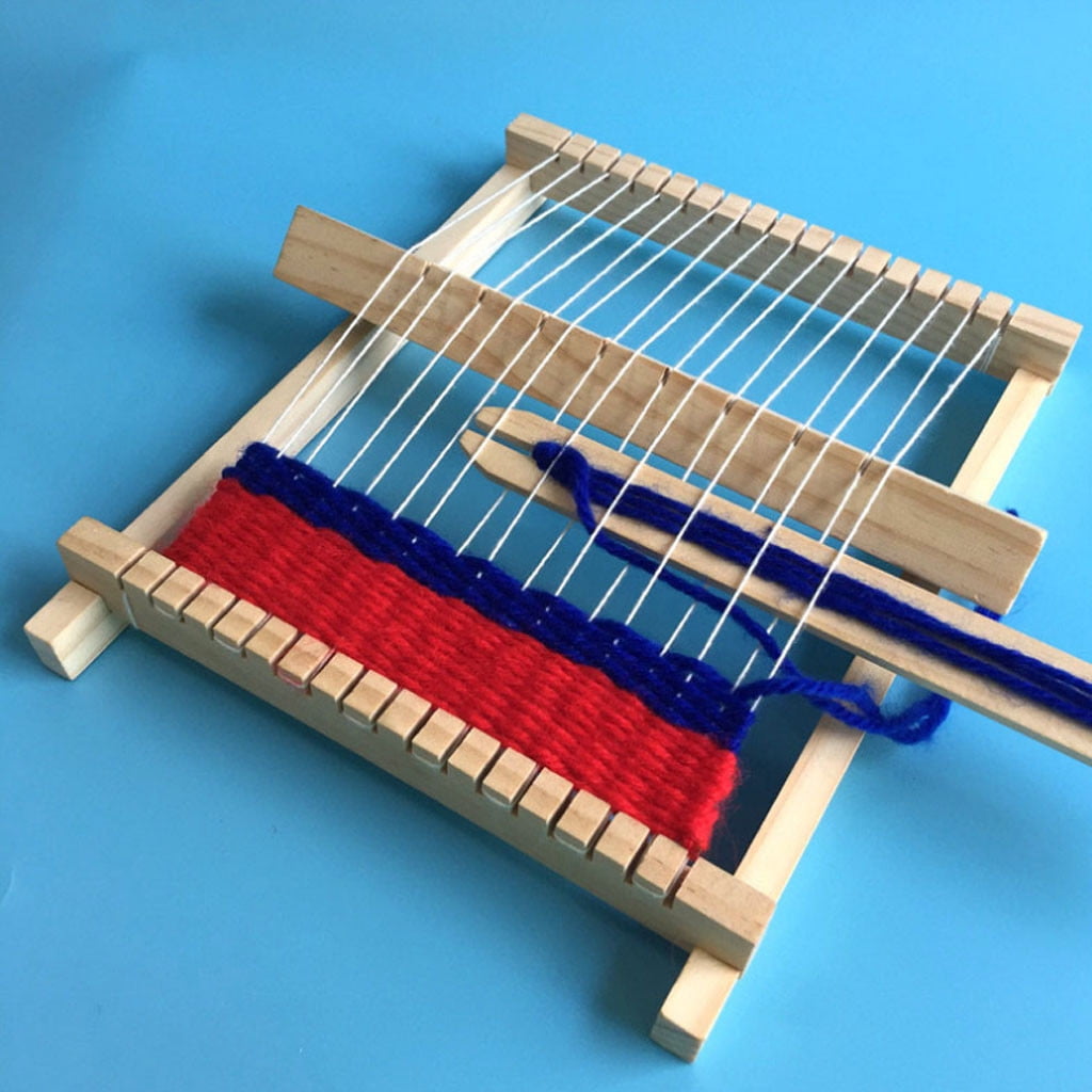Wooden Weaving Loom, Czzoypi Kids Educational DIY Hand Knitting Toy, W