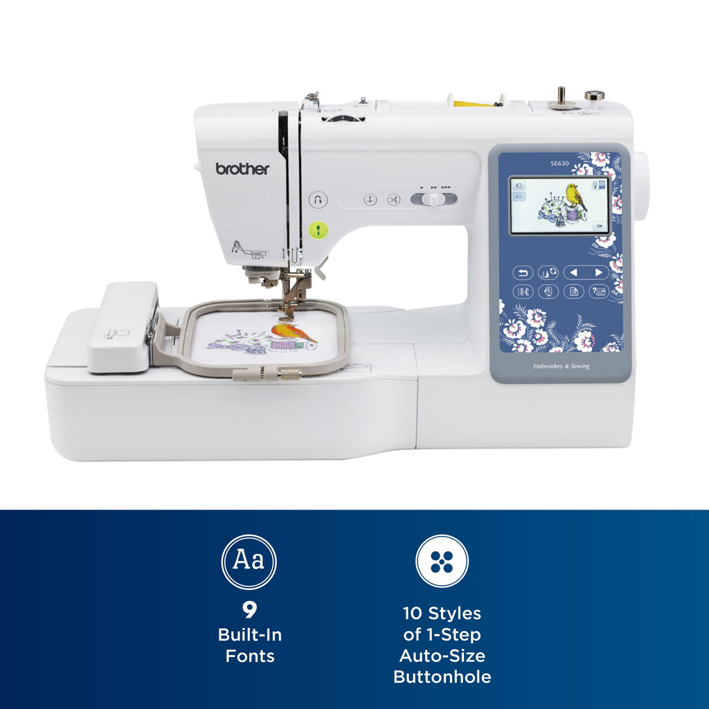 Brother SE630 Sewing and Embroidery Machine with 400 Downloadable Desi