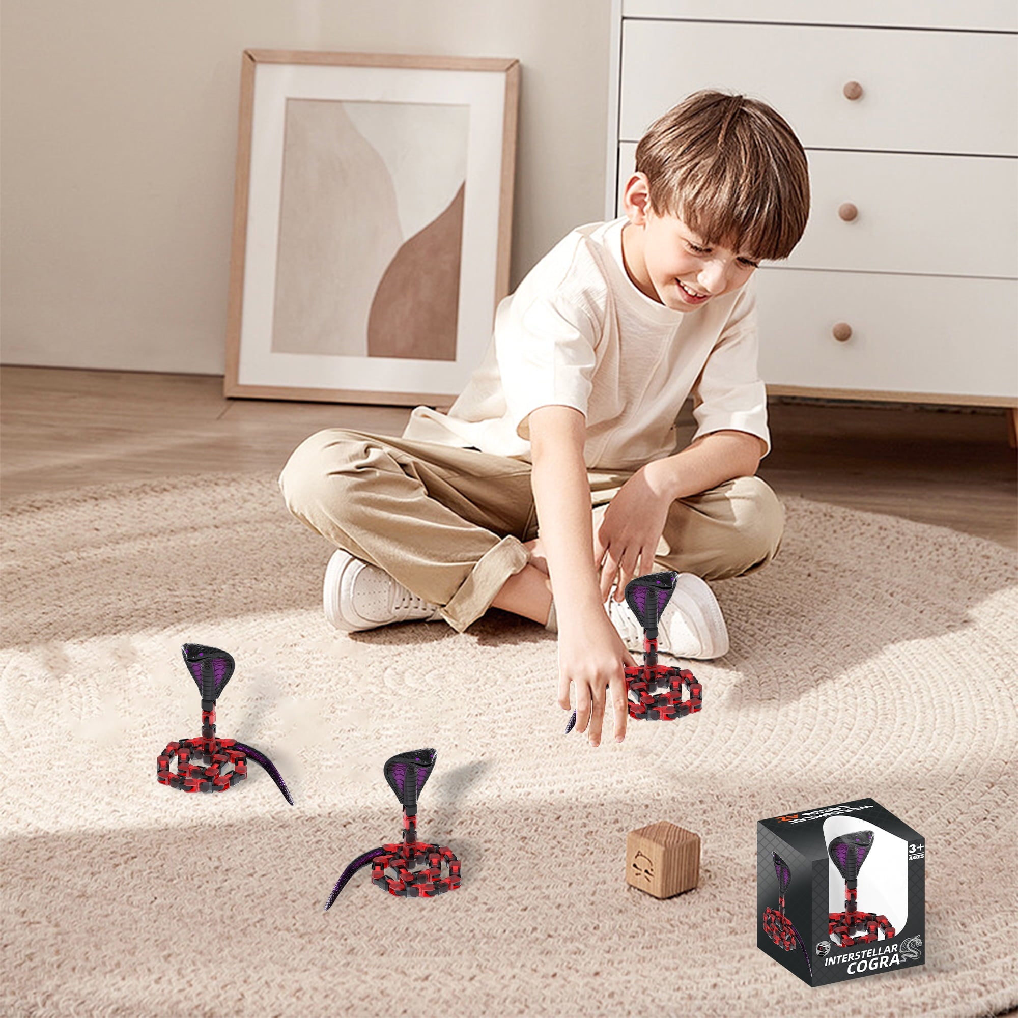 Cobra Fidget Block Toy