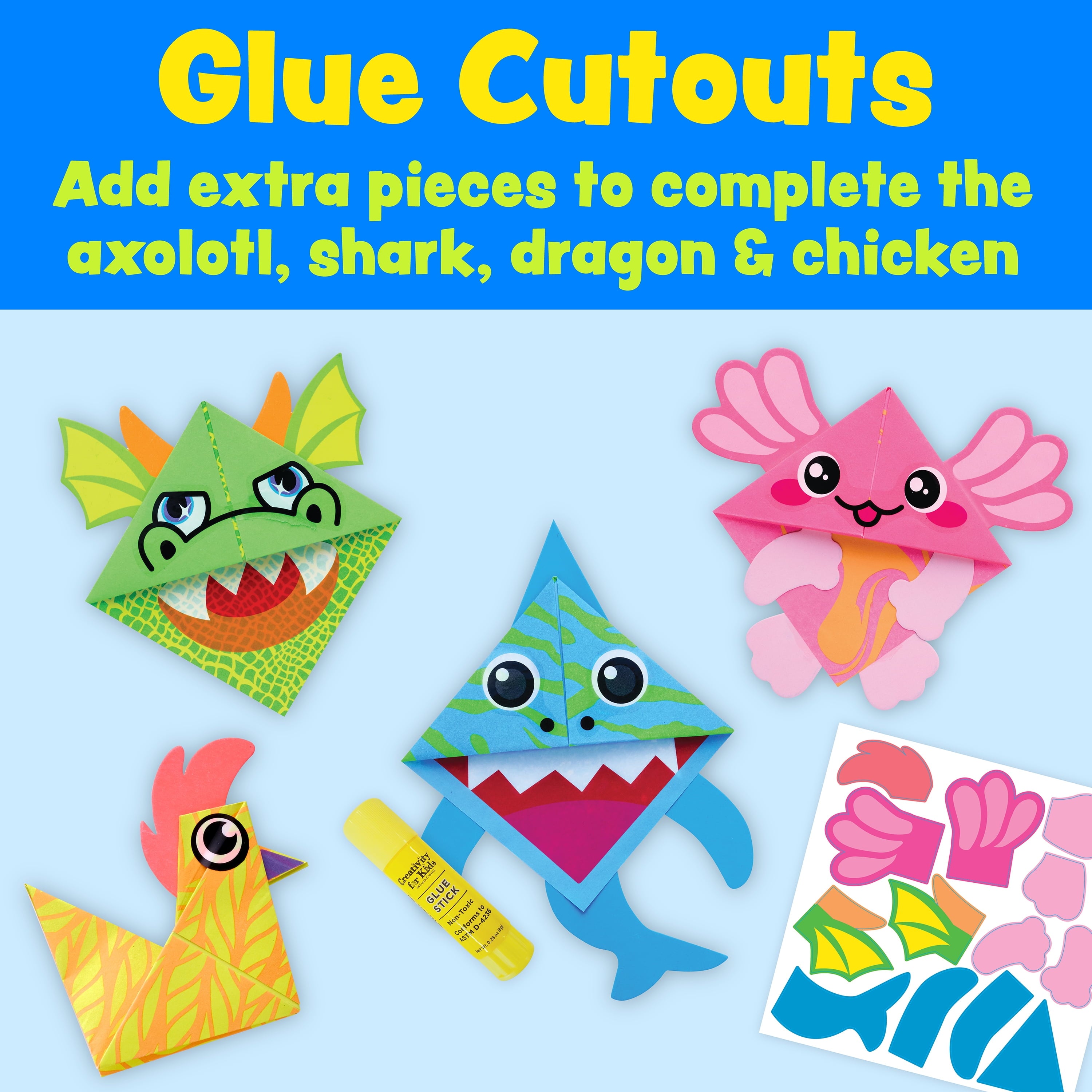 Creativity for Kids Origami Craft: DIY Origami Kit for Kids, 60 Bright
