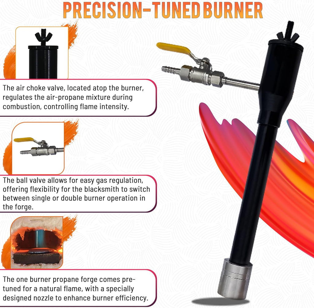 Simond Store Portable Propane Single Burner Forge For Knife Making Sup