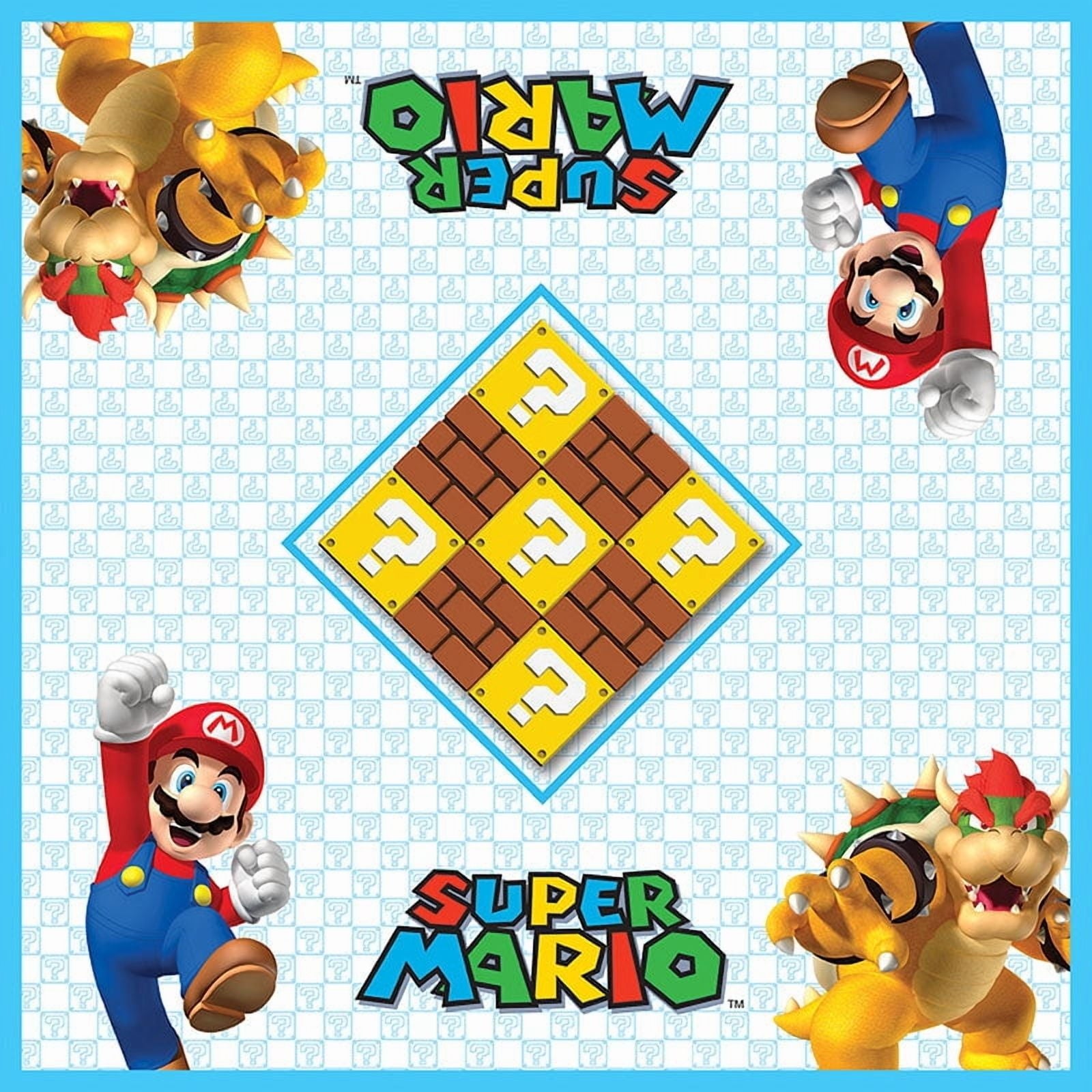 Super Mario™ vs Bowser Checkers & Tic Tac Toe Board Game, by Usaopol