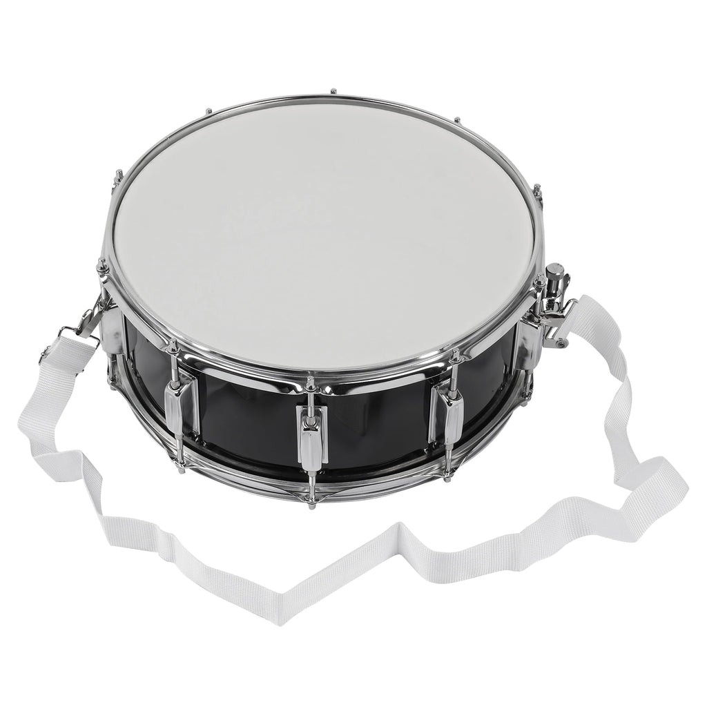 Snare Drum Set with Drumstick Holder, Snare Drum Bag, Strap, Mute Pad