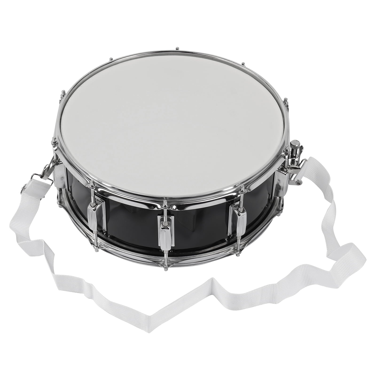 Snare Drum Set with Drumstick Holder, Snare Drum Bag, Strap, Mute Pad