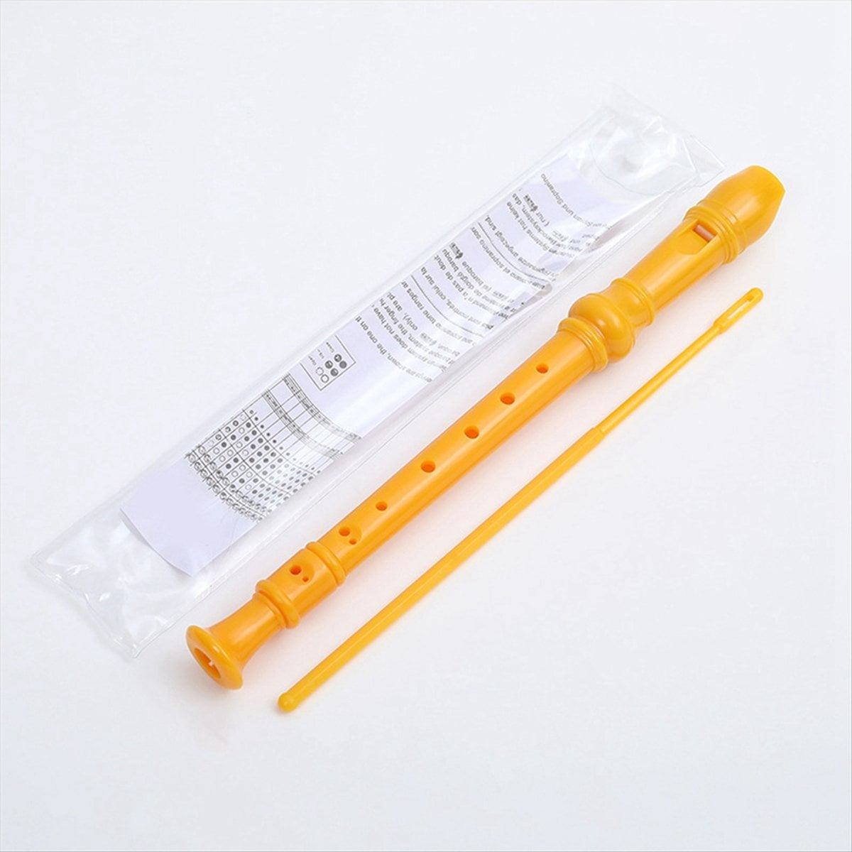 -8 Holes Soprano Recorder with Cleaning Rod, German Style C Key Record