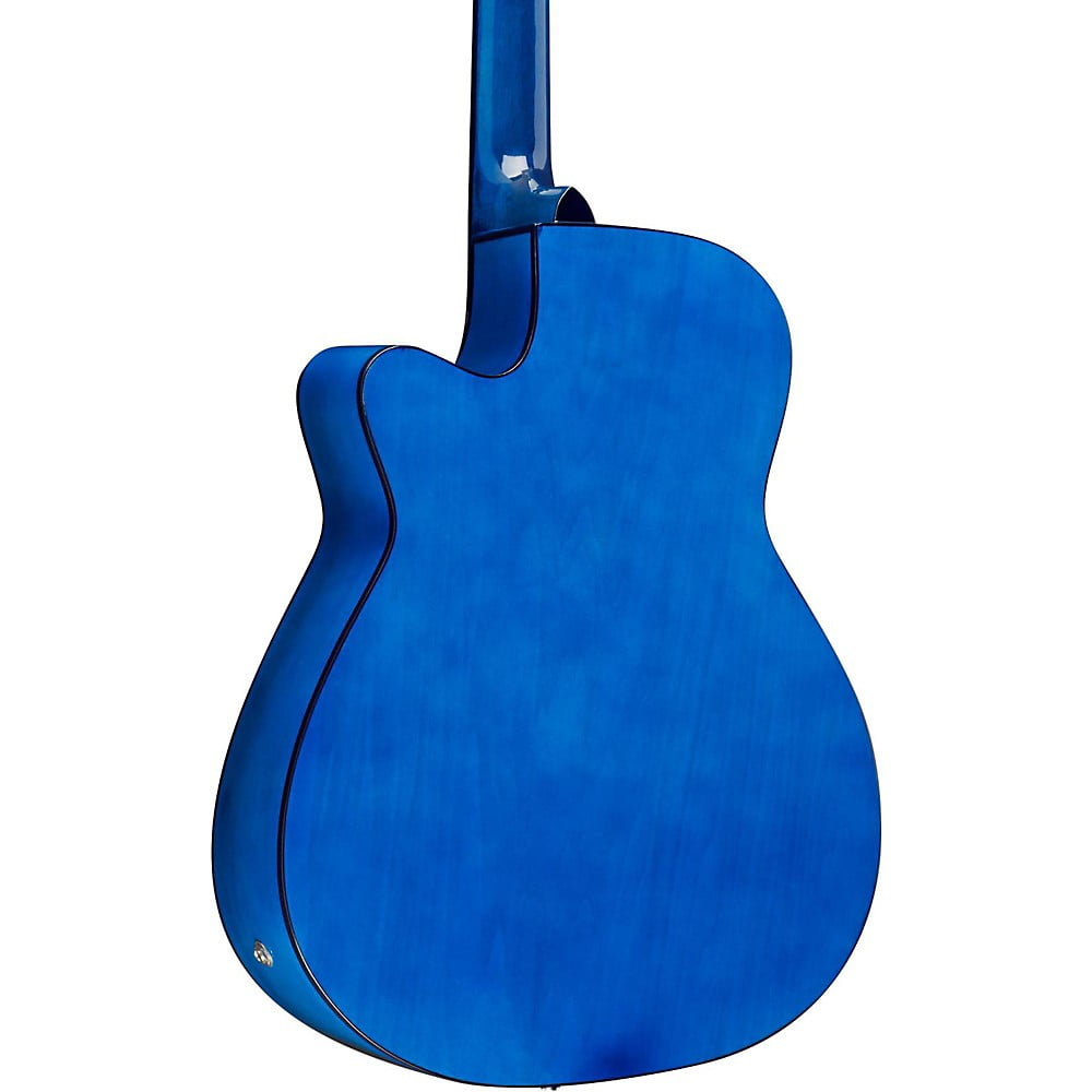 Rogue RA-090 Concert Cutaway Acoustic-Electric Guitar - Blue Burst