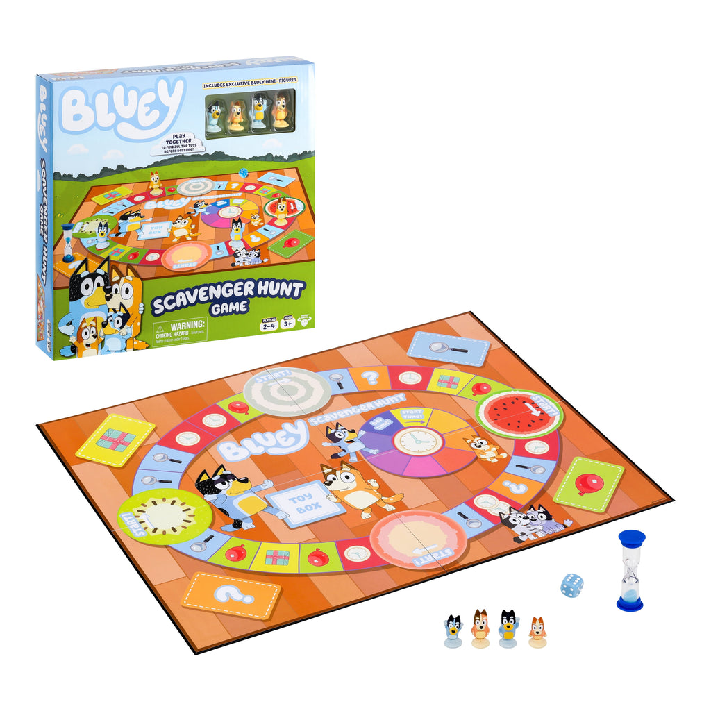 Bluey Scavenger Hunt Game, A Fun Board Game Full of Fun Activities, Ag
