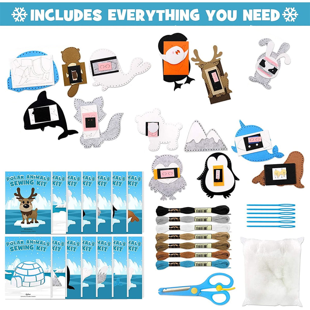 EUWBSSR Sewing Kit for Kids Crafts Supplies DIY Sewing Kit Children My