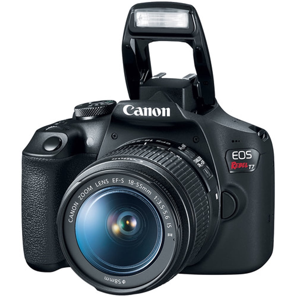EOS Rebel T7 Digital SLR Camera with EF-S 18-55mm Lens, APS-C Sensor,