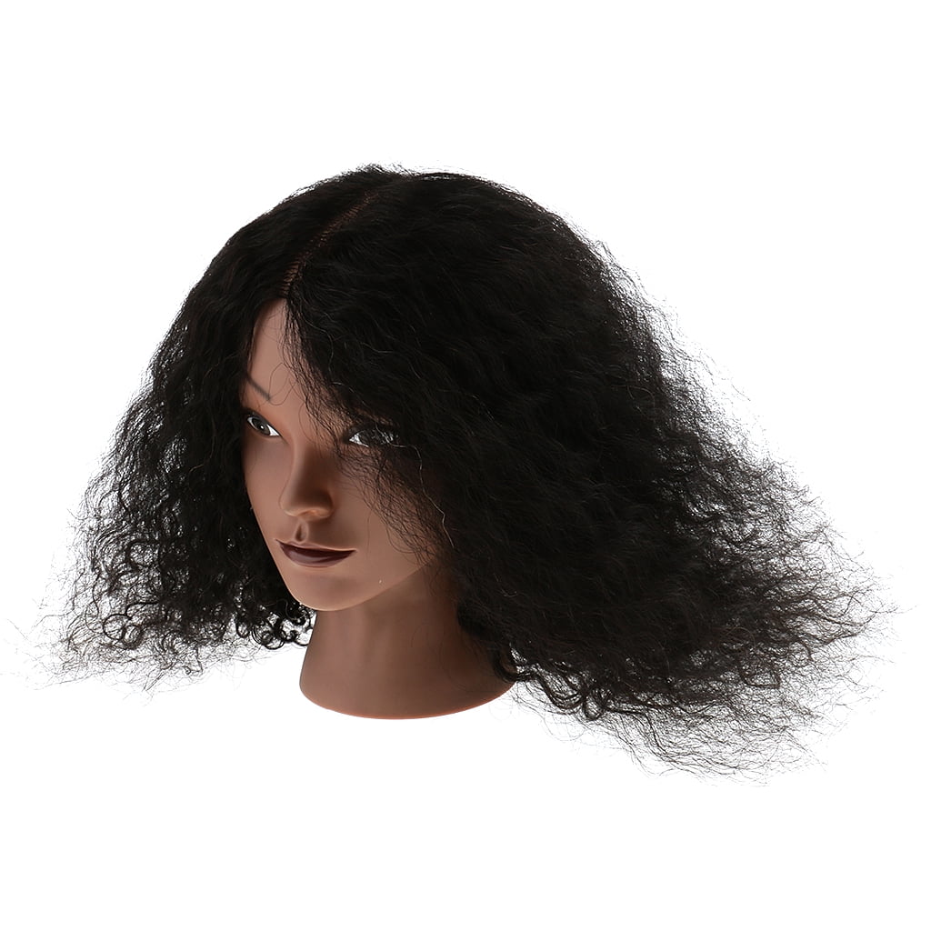 EHJRE African American Afro 100% REAL HUMAN HAIR Cosmetology Hairdress