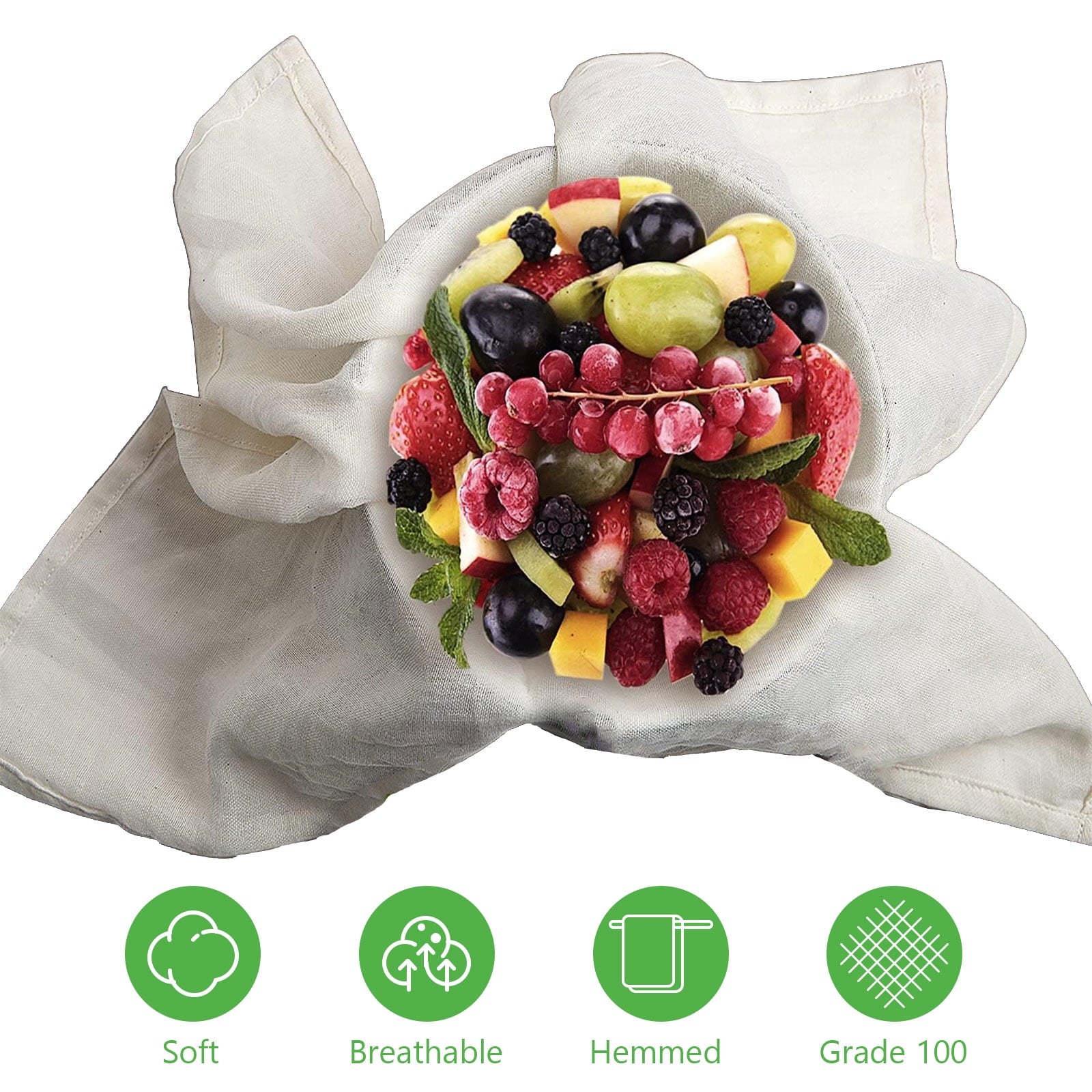 Tripumer 10 Pcs Cheese Making Cloth Reusable Cheesecloth 20x20 inch Ch