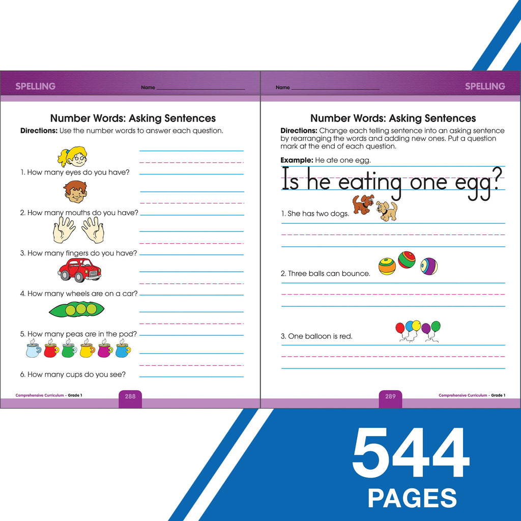 Thinking Kids Comprehensive Curriculum of Basic Skills Workbook (544)