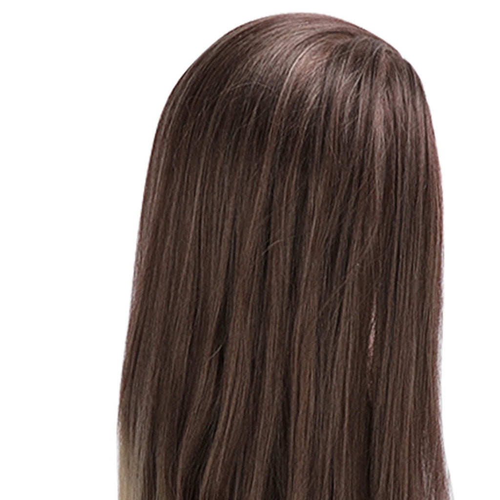 Yajisi Blonde Gray Gradient Synthetic Hair Mannequin Head Complete Set