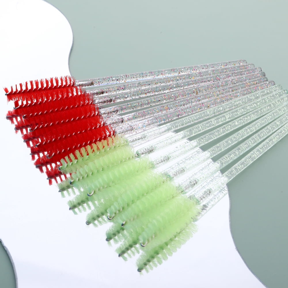 kikARU 200PCS Disposable Mascara Brush Set with crystal rod for Essent