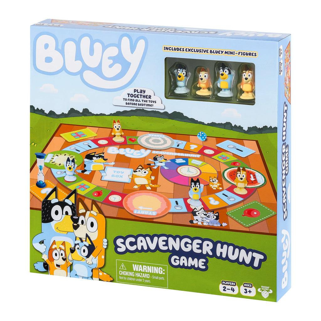 Bluey Scavenger Hunt Game, A Fun Board Game Full of Fun Activities, Ag