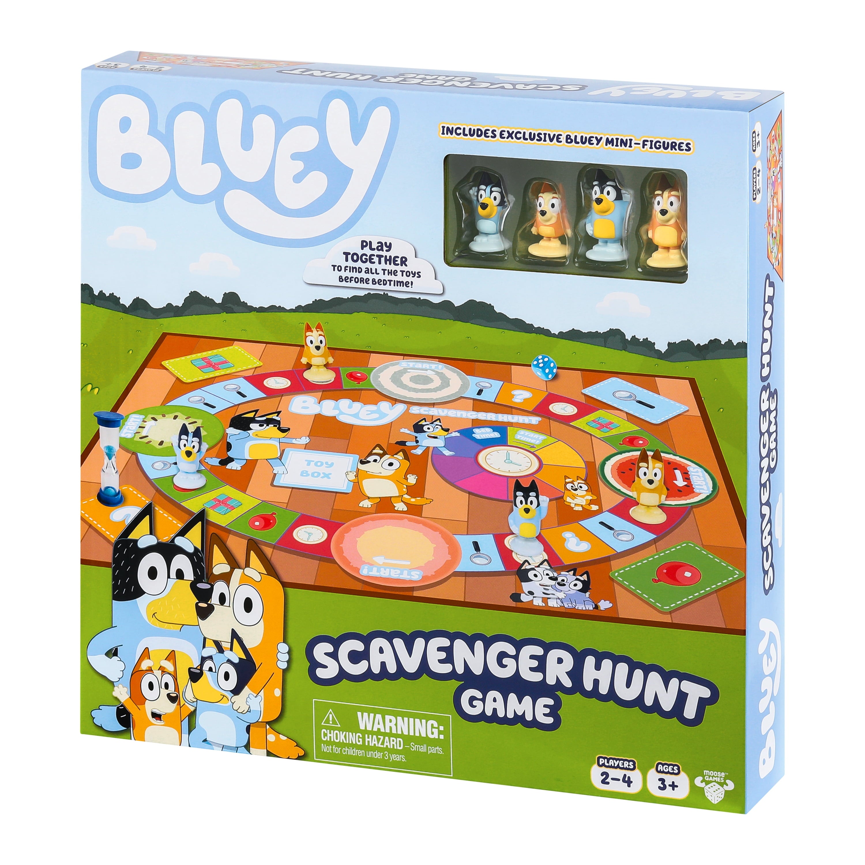 Bluey Scavenger Hunt Game, A Fun Board Game Full of Fun Activities, Ag