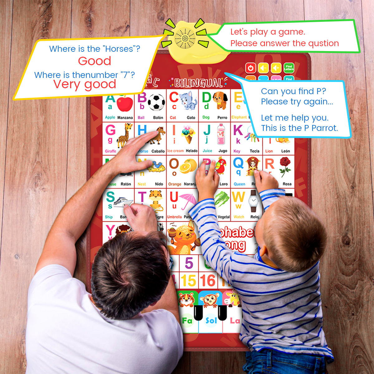 Bilingual Educational Talking ABC Poster – Interactive Learning Wall
