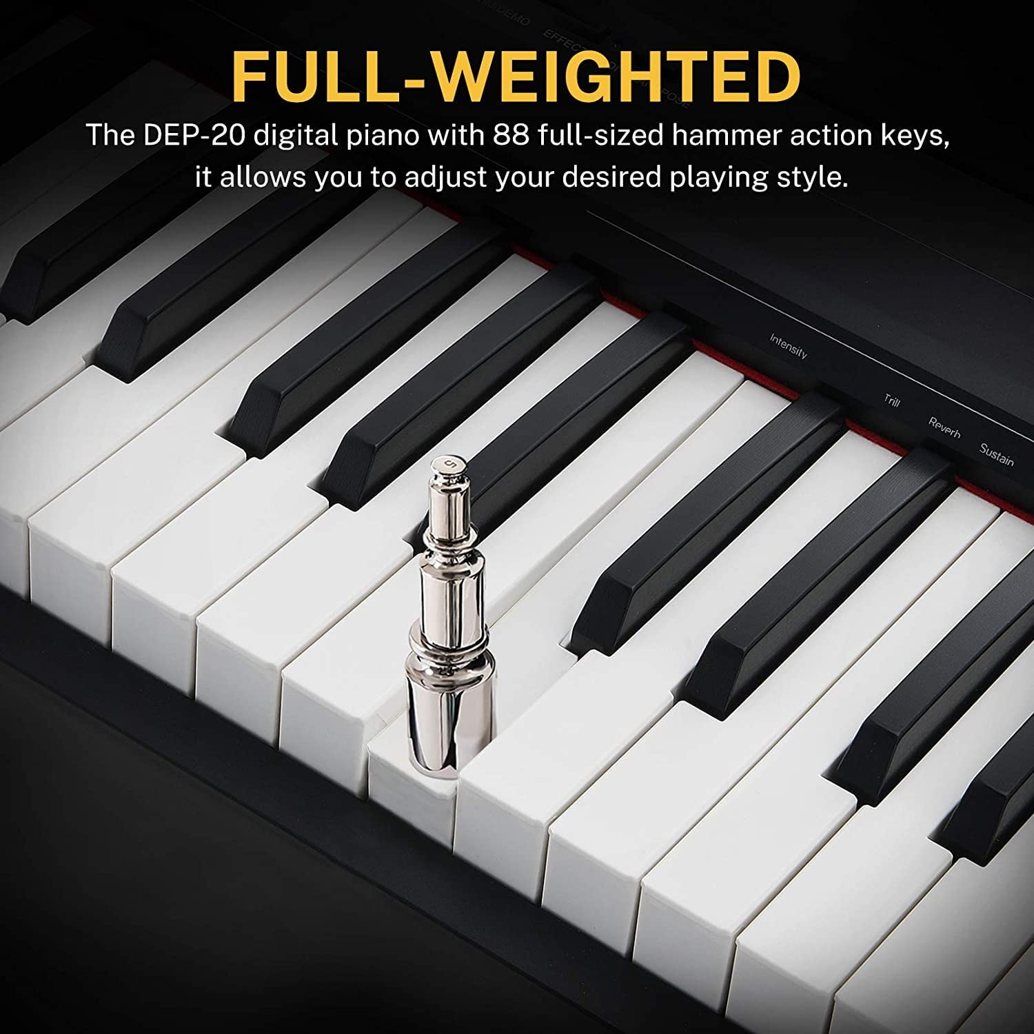 Donner DEP-20 Beginner Digital Piano 88 Keys Full Size Weighted Keyboa