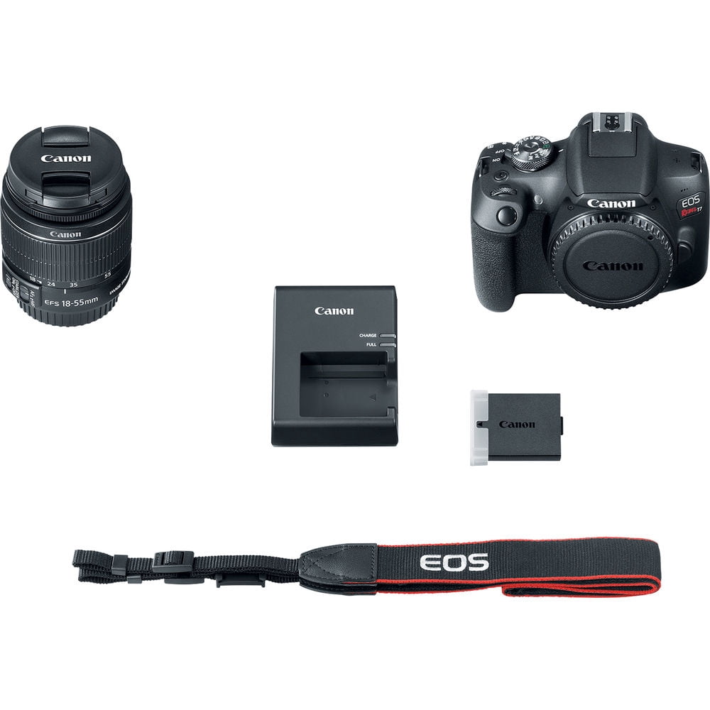 Canon EOS Rebel T7 Digital SLR Camera with EF-S 18-55mm Lens, APS-C Se