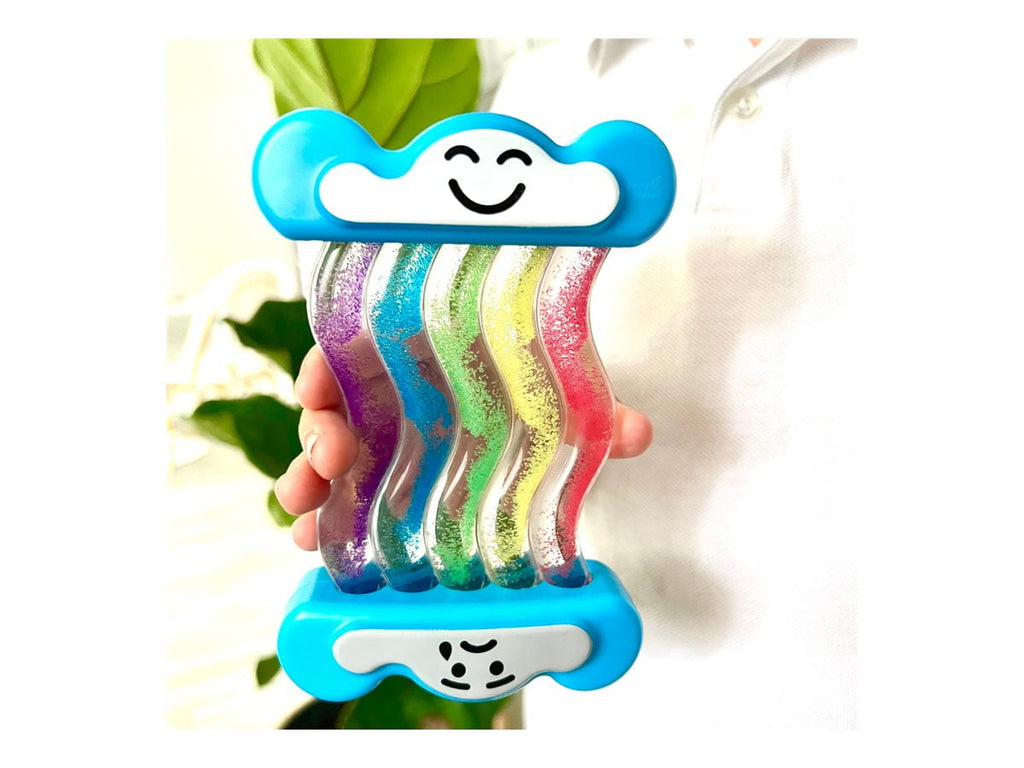 hand2mind Express Your Feelings Rainbow Sensory Fidget Tubes, Calm Dow