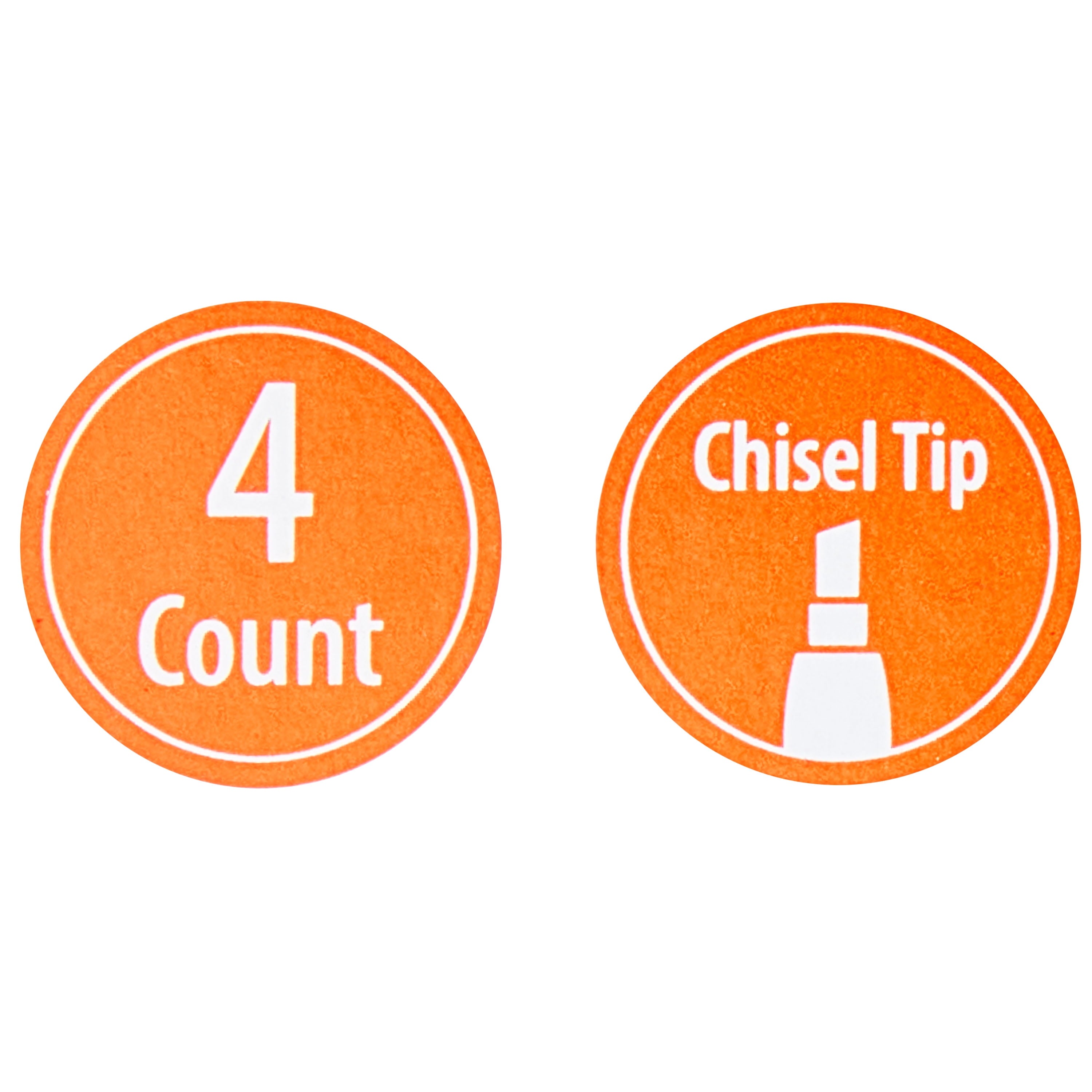 Pen+Gear Dry Erase Markers, Chisel Tip, Black, 4 Count