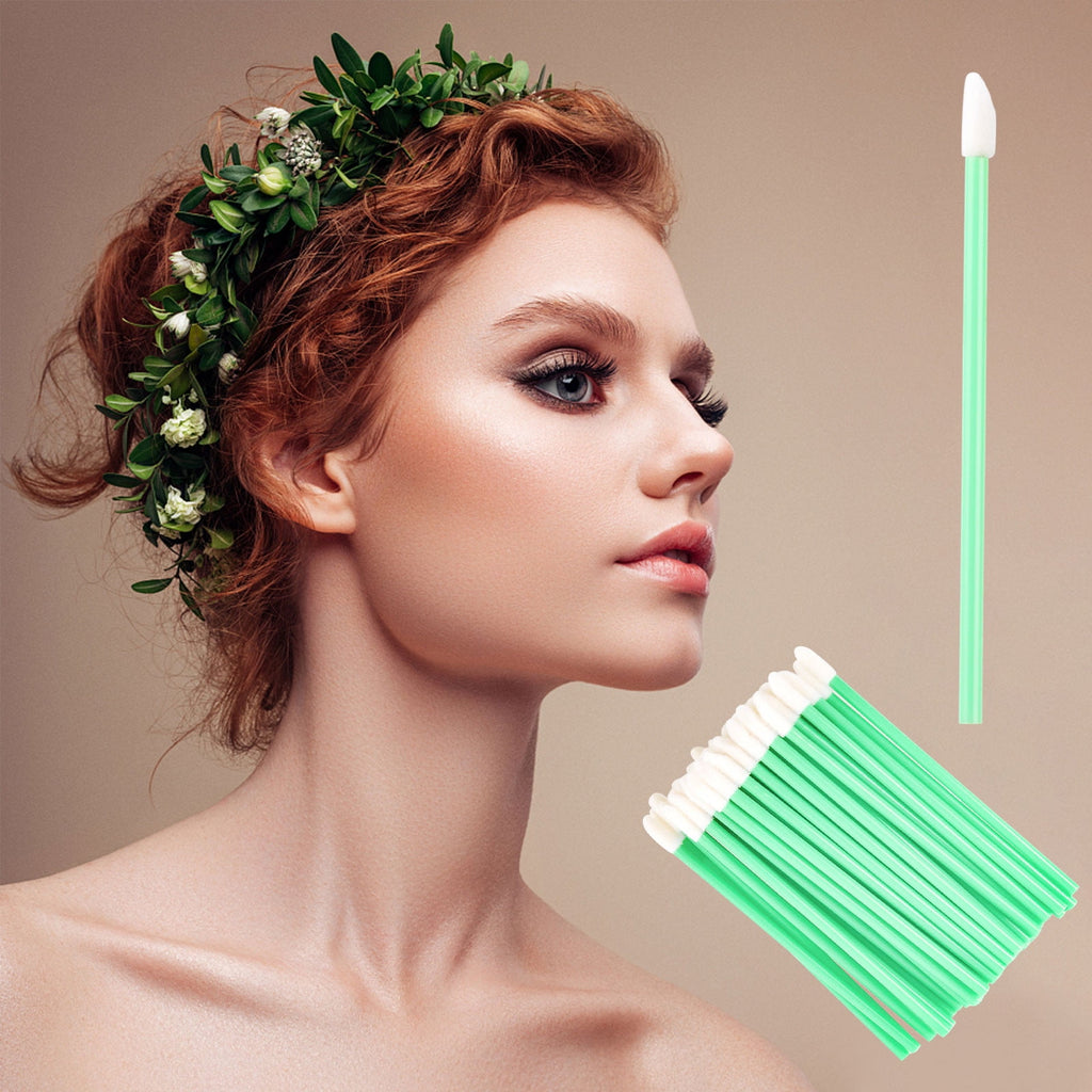 Fridja 50Pcs/Set Disposable Lip Brushes Make Up Brush Lipstick Lip Glo