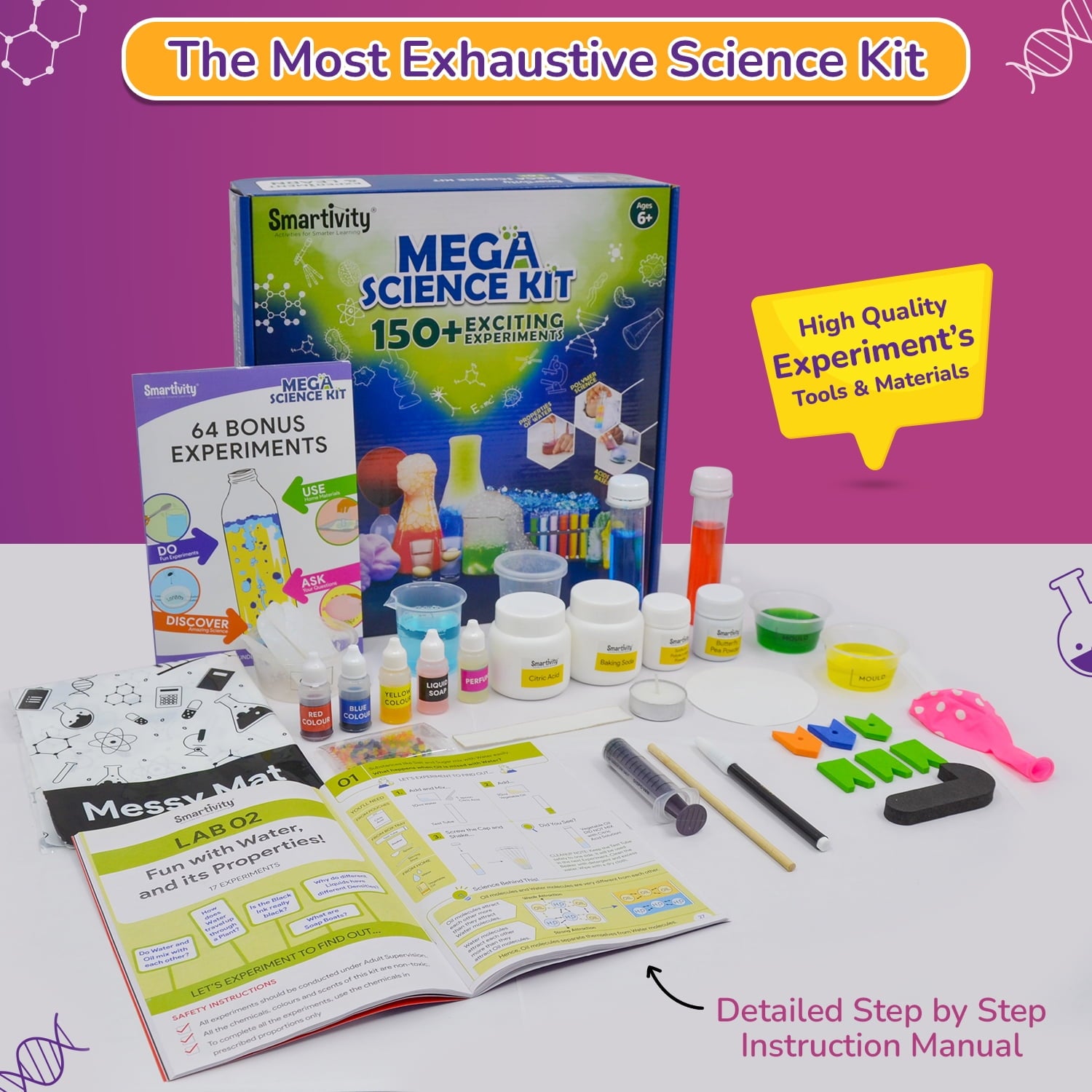 Smartivity Mega Science Kit STEAM Educational Activity Toy for Kids, B