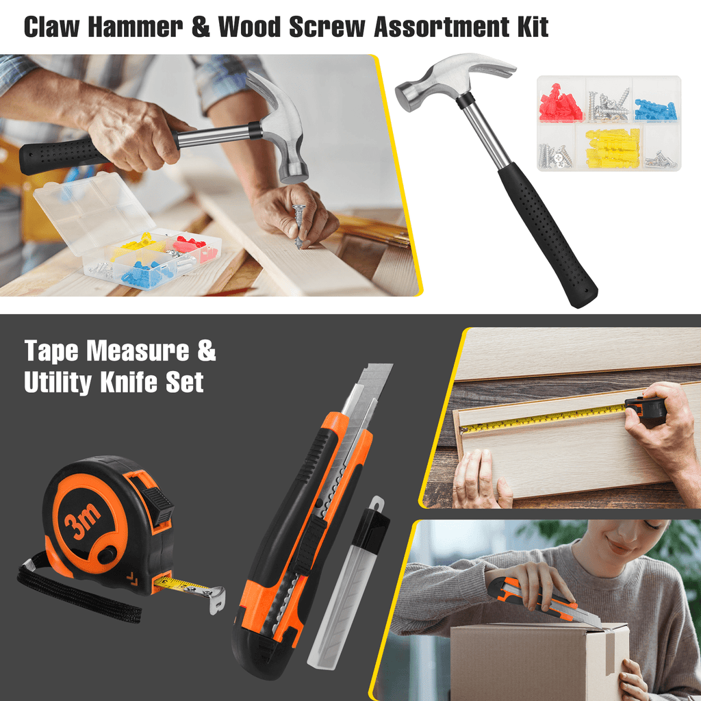 Cshidworld 171 Piece Socket Wrench Auto Repair Tool Combination Packag